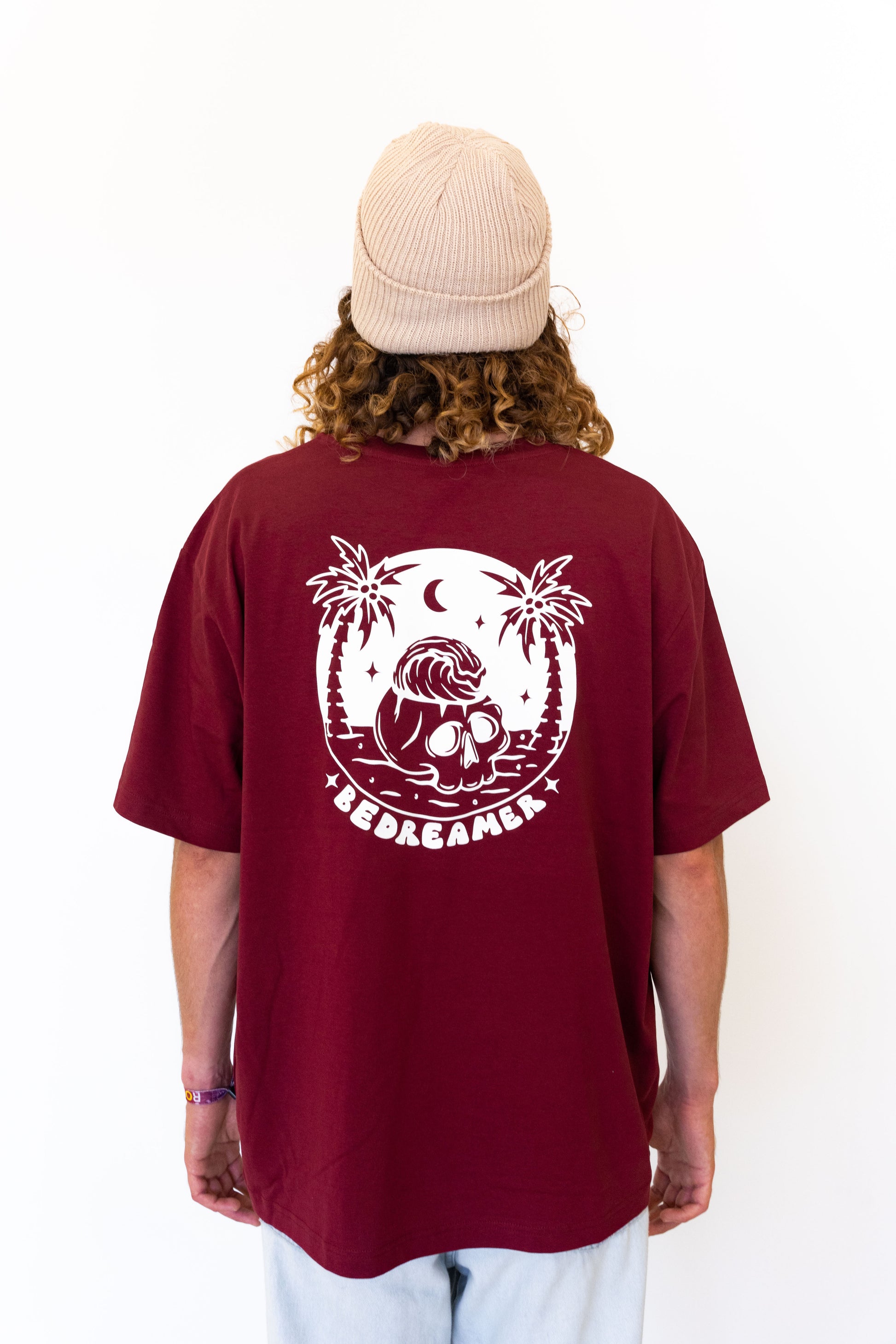 Skull Dreamer - T-shirt Unisex Burgundy - Be Dreamer Clothing