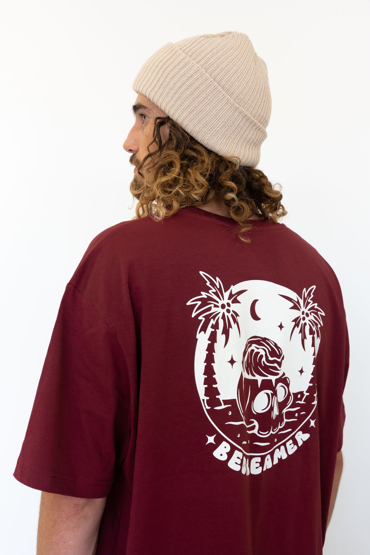 Skull Dreamer - T-shirt Unisex Burgundy - Be Dreamer Clothing